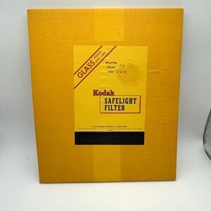 Vtg Kodak Safelight Filter Wratten Series OA 10X12 Glass - FACTORY SEALED
